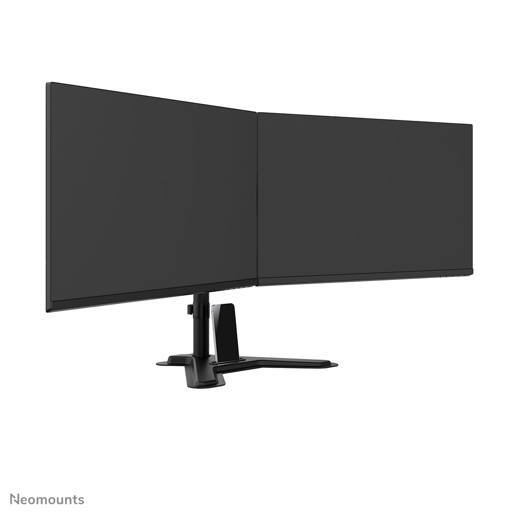 Neomounts DS45-600BL2 – Monitor-Tischständer – 2 Monitore – 10–32" – VESA 75×75/100×100 mm – bis 6 kg/Monitor