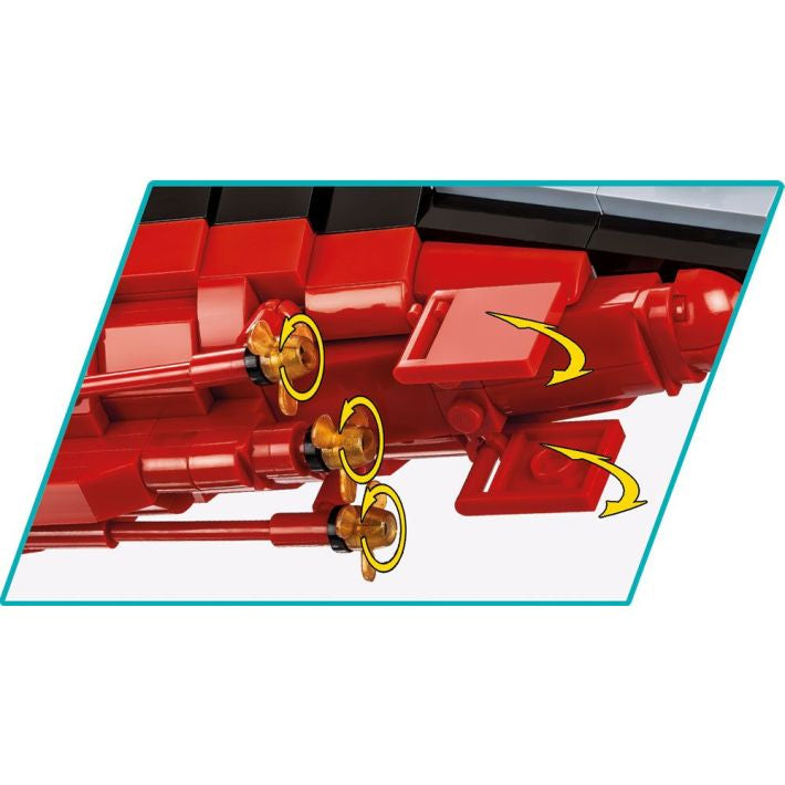 COBI 3D Puzzle Schlachtschiff Gneisenau – 2417 Teile – Kunststoff – 81 × 23 cm – ab 10 J.