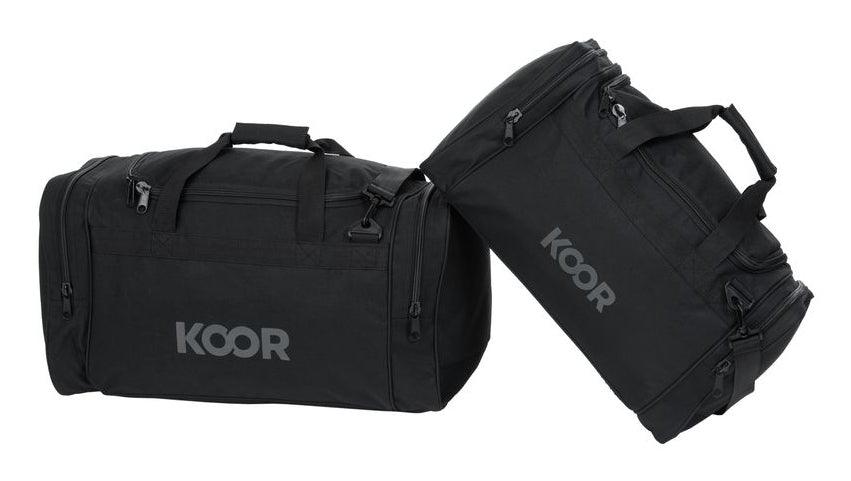 KOOR Sporttasche – 55 l, Polyester, Schwarz, 52 × 36 × 33 cm