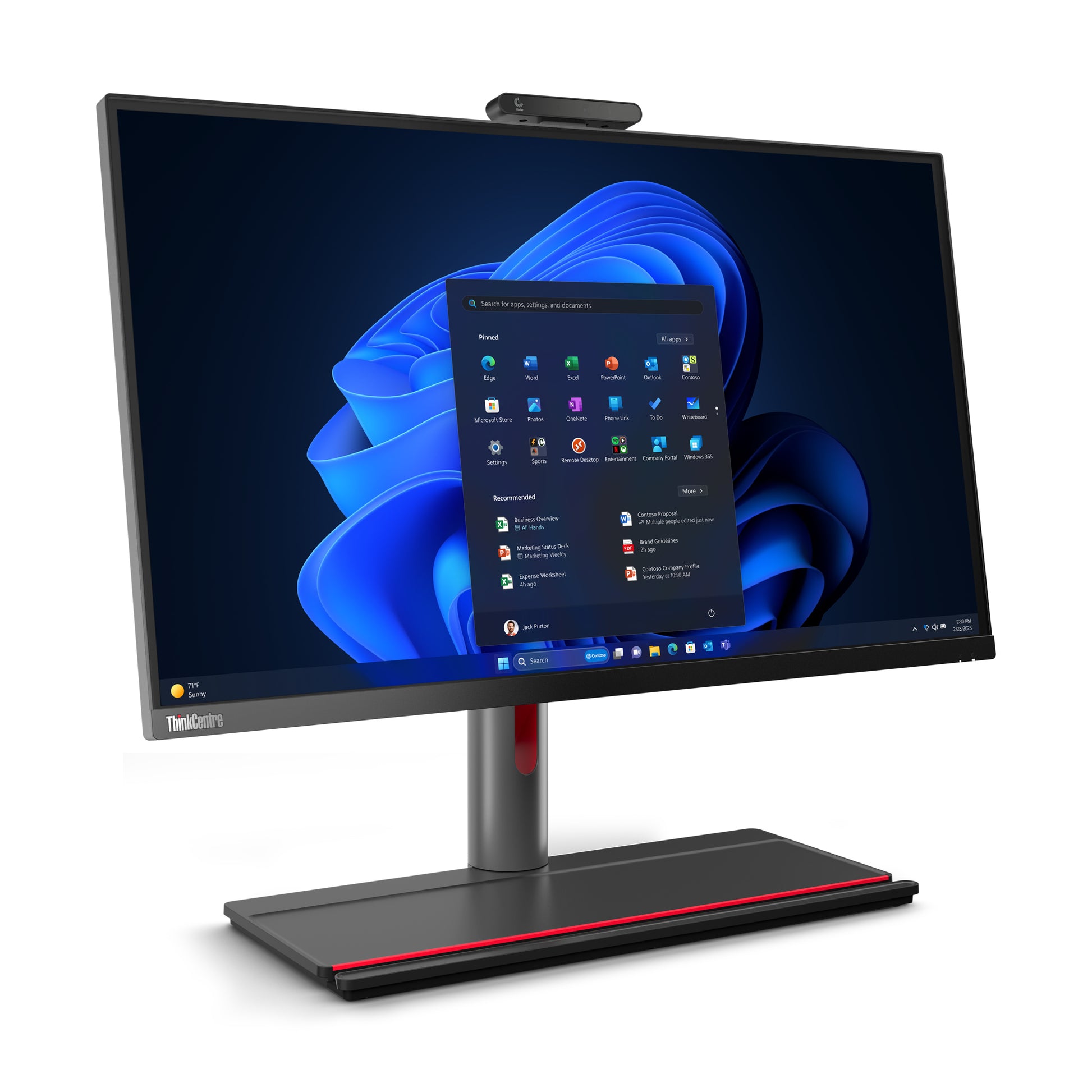 Lenovo All-in-One – 27" Quad HD, Intel Core i7-13700, 16 GB RAM, 512 GB SSD, Windows 11 Pro