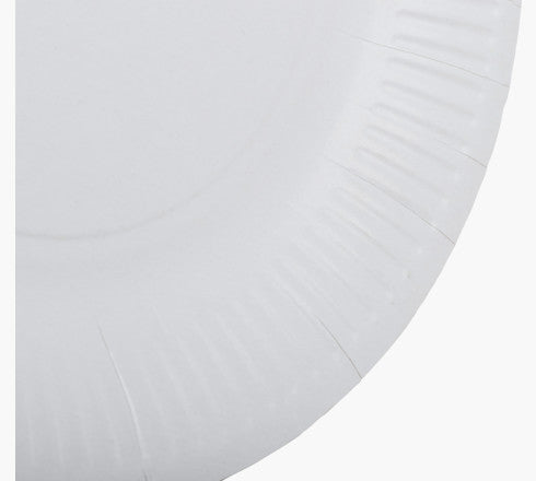 PRONAPPE Teller, Papier/Karton – Ø 23 cm, weiss – FSC – 50 Stk.