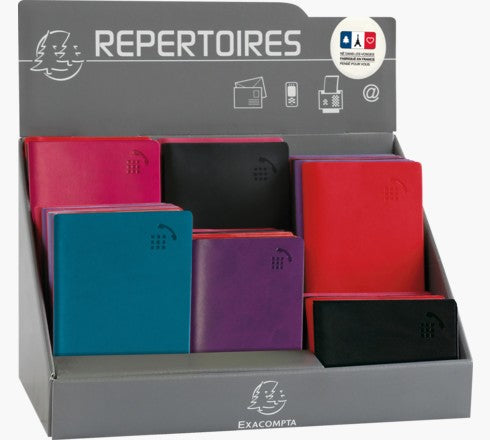 Exacompta Notizbuch – Taschenformat – Softcover, herausnehmbar, mehrfarbig, 26 Stück