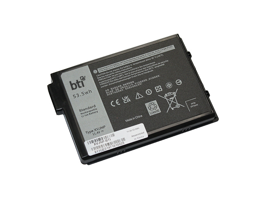 BTI Notebook-Akku – für Dell Latitude 5430 Rugged, 7330 Rugged – 53 Wh, 11,4 V – Schwarz