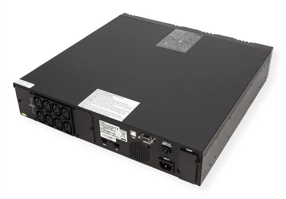 ROLINE LineSecure III 1000R USV 1 kVA/800 W Line-Interaktiv – 2U Rack – C13×8, Eingang IEC C14