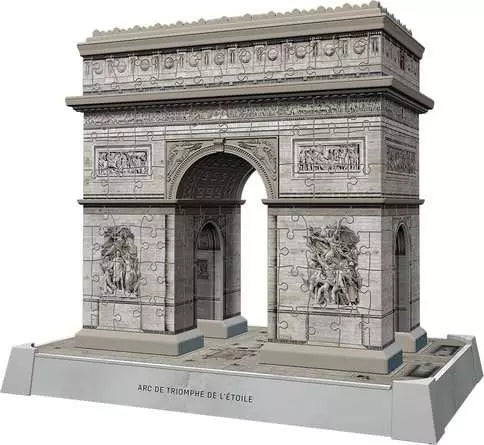 Ravensburger 3D Puzzle Arc de Triomphe – 216 Teile – 26,9 × 23,9 × 16,9 cm – ab 8 Jahren
