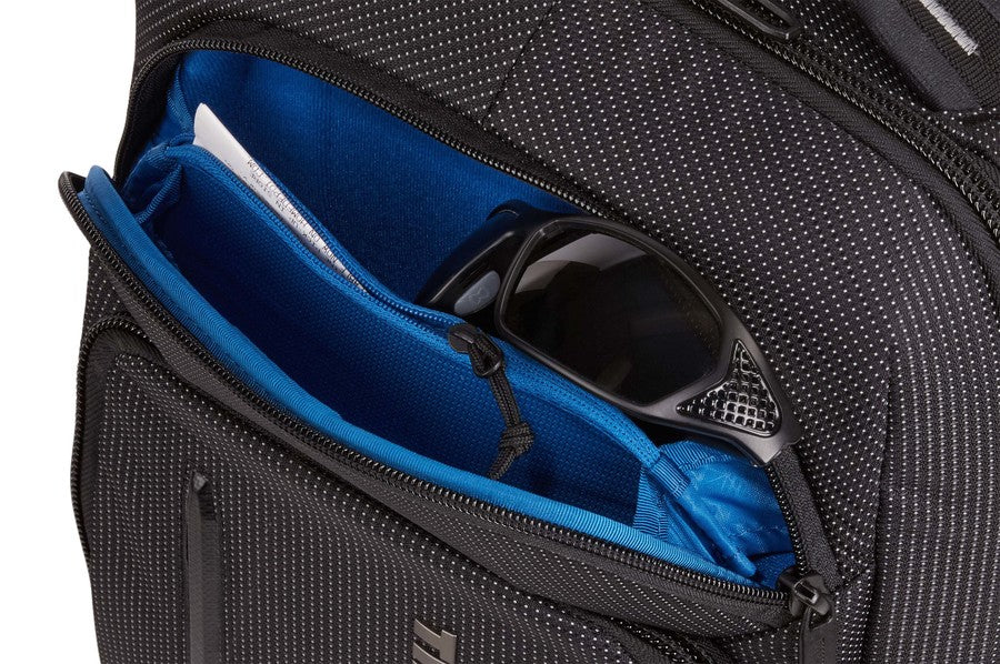 Thule Notebook-Rucksack Crossover 2 – für 14", 20 l, RFID-Schutz, Nylon – Schwarz, 310 × 430 × 190 mm