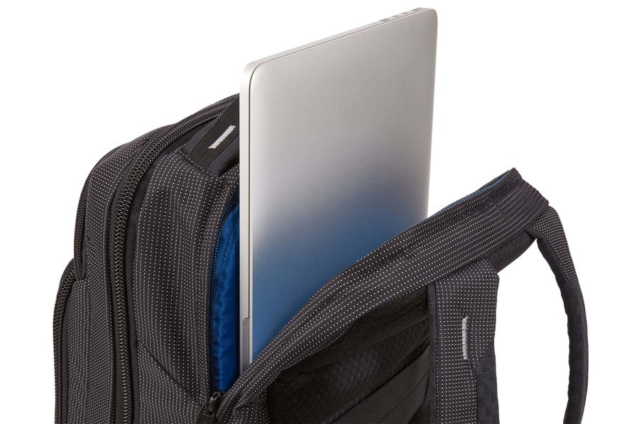 Thule Crossover 2 Notebook-Rucksack – für Notebooks bis 14", 20 l, RFID-Fach, Aufsteckfunktion, Nylon, schwarz