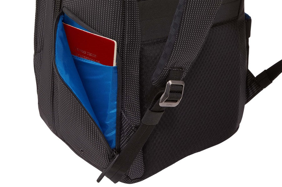 Thule Notebook-Rucksack Crossover 2 – für 14", 20 l, RFID-Schutz, Nylon – Schwarz, 310 × 430 × 190 mm