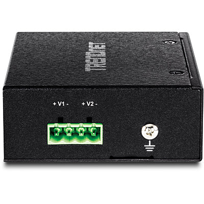 Trendnet TI-SG104 PoE-Splitter – PoE-Budget 90 W (IEEE 802.3bt), 2× 1G, Hutschiene