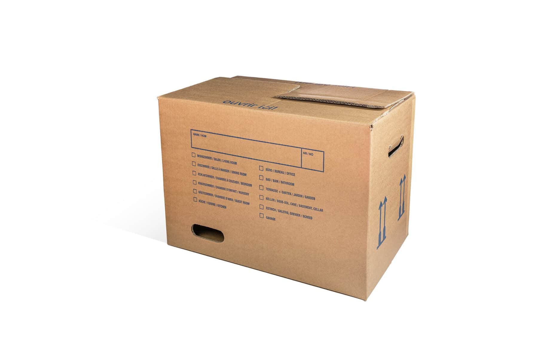 Brieger Versandkarton – 530 × 355 × 330 mm, Wellkarton, 6 mm, 3-facher Boden – 1 Stk.