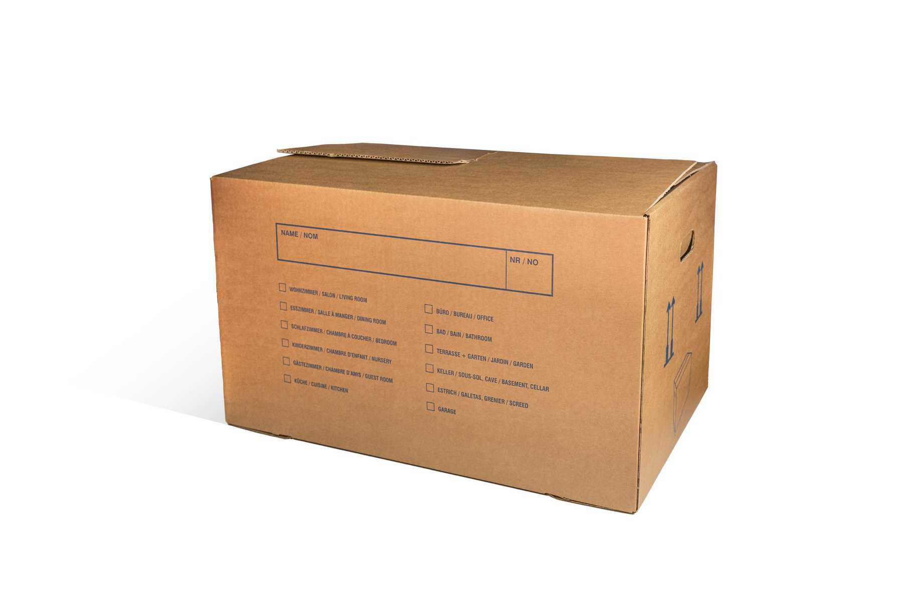Brieger Versandkarton – 570 × 390 × 340 mm, 4,0 mm, Steckverschluss – 1 Stk.
