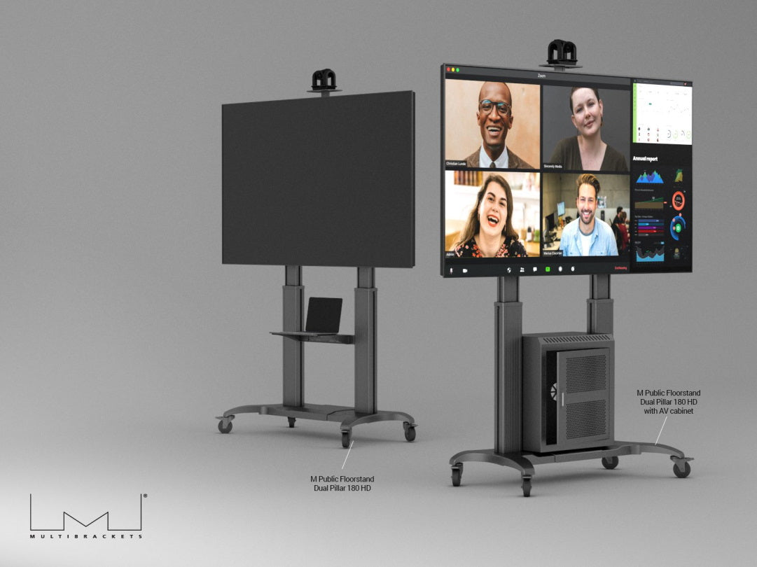 Multibrackets M Floorstand 180 HD – Displayständer, höhenverstellbar, für 98", VESA 900×600, bis 90 kg