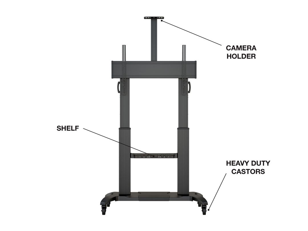 Multibrackets M Floorstand 180 HD – Displayständer, höhenverstellbar, für 98", VESA 900×600, bis 90 kg