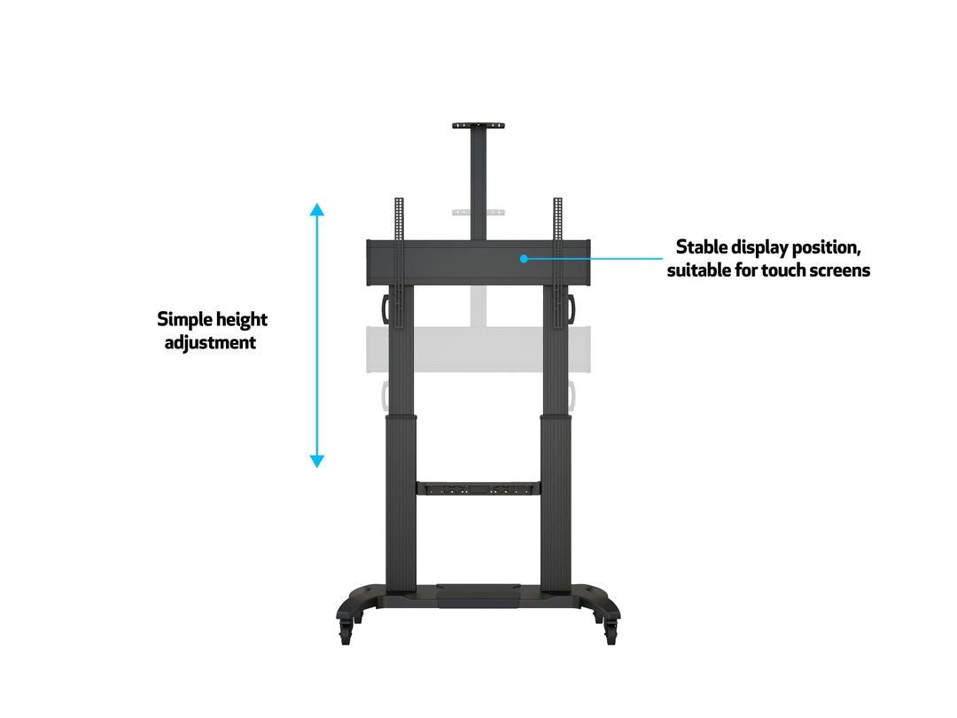 Multibrackets M Floorstand 180 HD – Displayständer, höhenverstellbar, für 98", VESA 900×600, bis 90 kg
