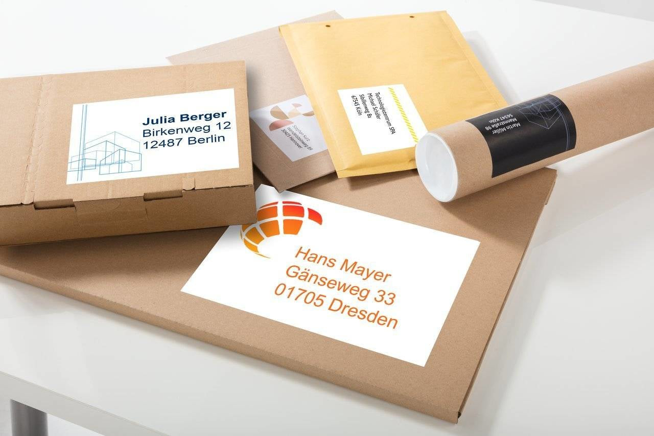 Avery Zweckform – Haftetiketten, 97 mm × 68 mm, weiss, Papier, permanent, 800 Stk. (100 Blatt)
