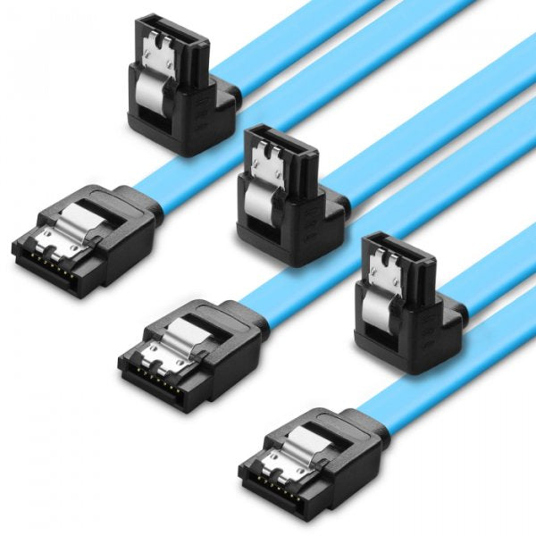 Lenovo 4Z57A12652 – SATA-Kabel 4× SATA zu 4× SATA, gerade zu rechts, blau, für ThinkSystem SR250