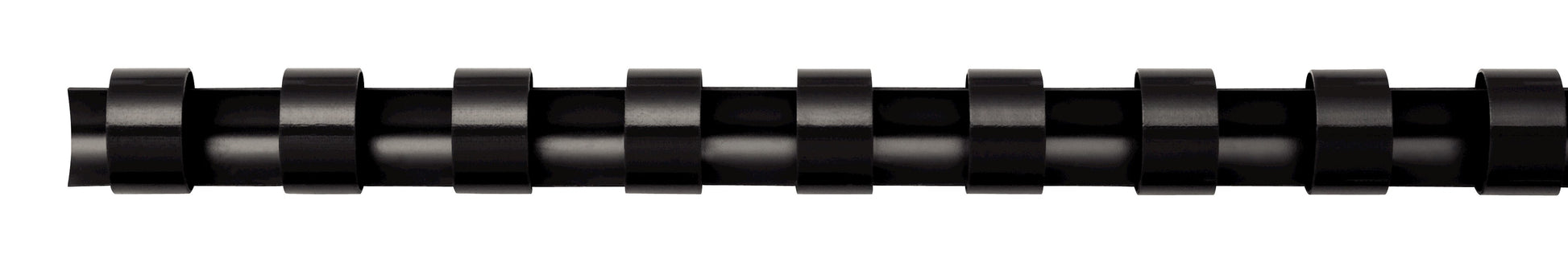 Fellowes CombBind Plastikbinderücken – A4 – Ø 14 mm – 21 Ringe – bis 100 Blatt, Schwarz – 25 Stk.