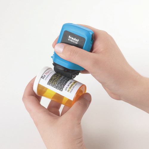 Trodat ID Protector – Tintenrollstempel (Datenmaskierer), blau/schwarz