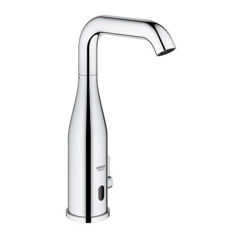 GROHE Badebatterie Essence E – 56×21×8,5 cm, Edelstahl, Chrom, Wandmontiert