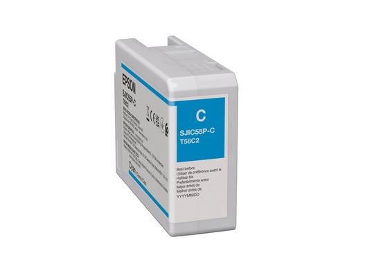 Epson Tintenpatrone SJIC55(C), cyan – für ColorWorks CW-D6500, CW-D6000