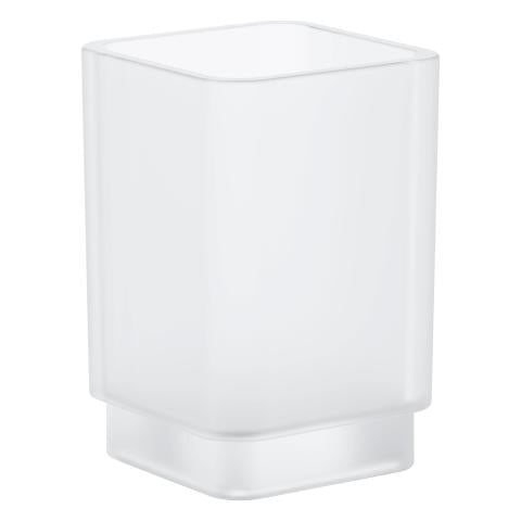 GROHE Zahnbürstenhalter – Glas, 6,2×10,6 cm, Weiss matt