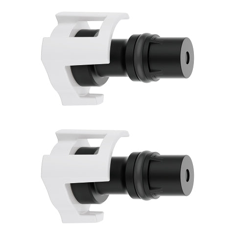 GROHE Vorabsperrung 1405300M – 5,1×7,5×7,6 cm, Kunststoff, für Armatur, Schwarz/Weiss, 2er-Set