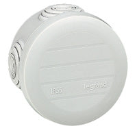 Legrand Aufputz-Box 60×60×40 mm, IP55, 4 Einführungen, Aufsteckbarer Deckel – Grau