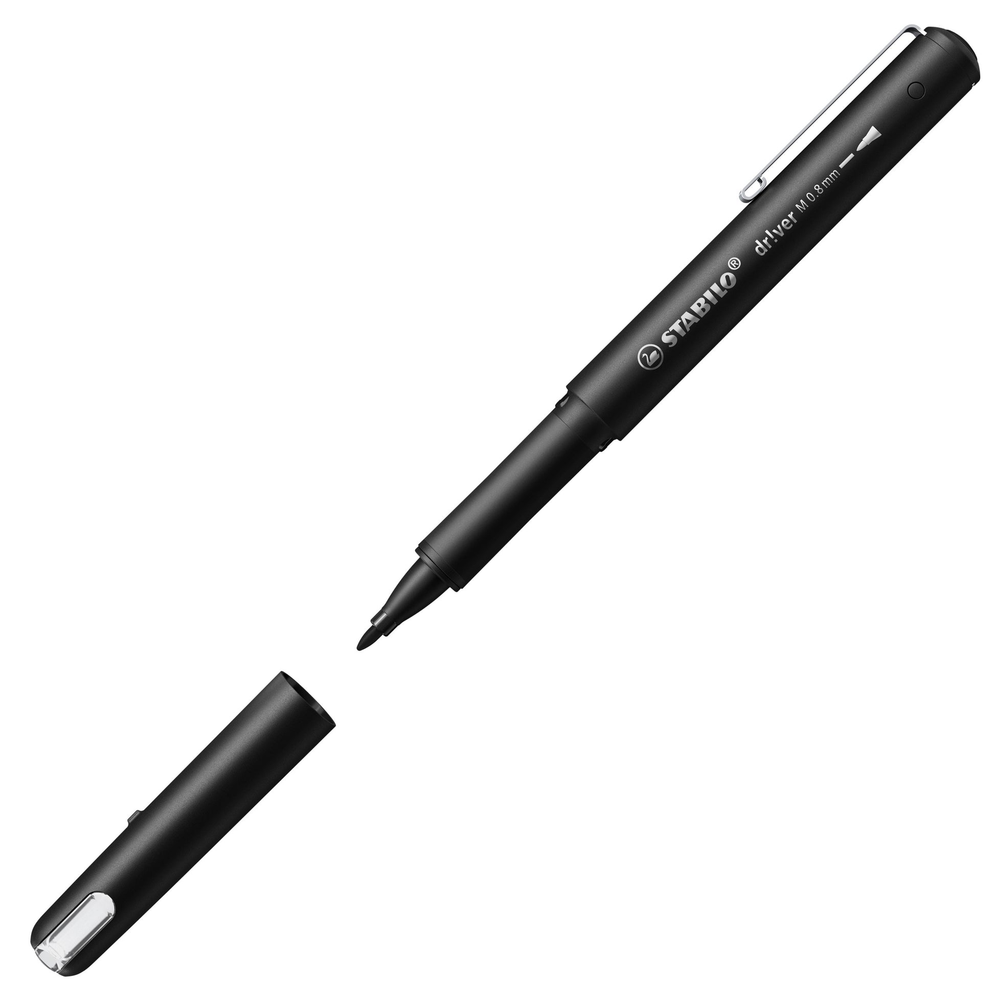 STABILO drver Fineliner – 0,8 mm, schwarz, 1 Stk.
