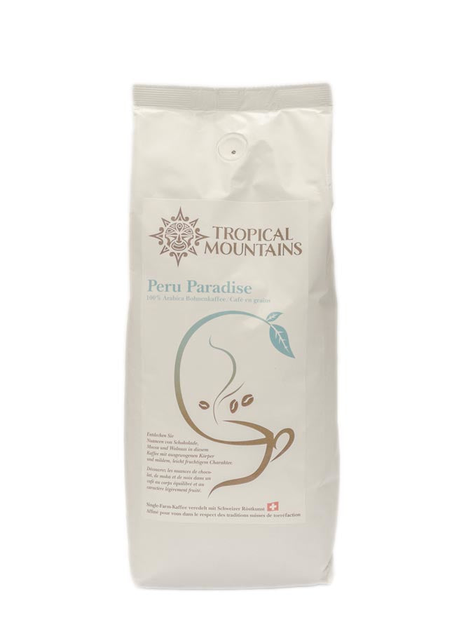 Tropical Mountains Angelito Kaffeebohnen – 1 kg – Arabica – Leichte Röstung – Intensität 2/6 – Bio, Fairtrade