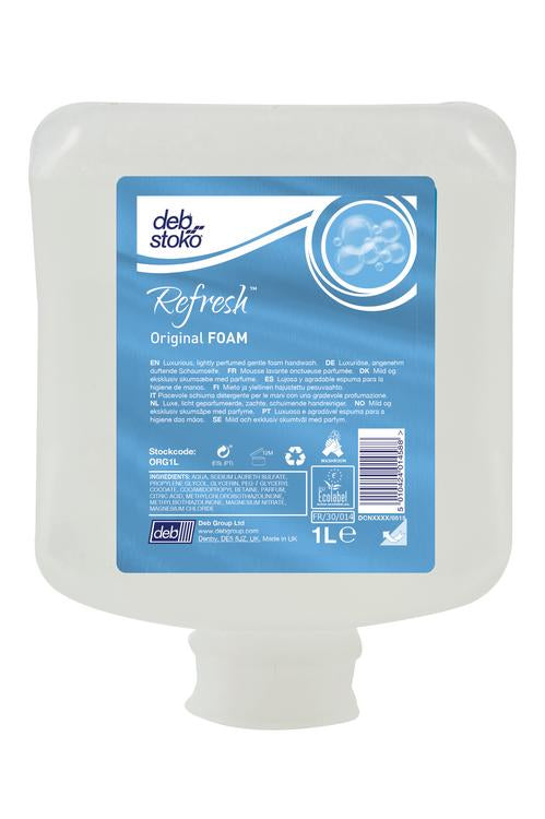Deb Stoko Schaumseife Kartusche – parfümiert – 6 × 1 l