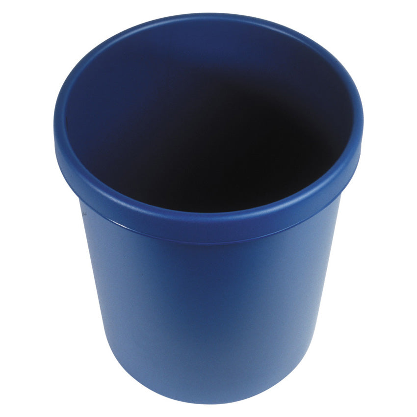 Helit Papierkorb the german – 30 l – Kunststoff, blau – Ø 350 × H 410 mm
