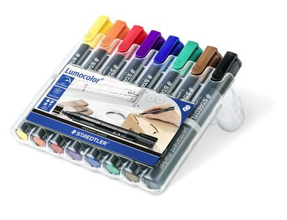 Staedtler Lumocolor Permanentmarker – Keilspitze 2–5 mm – Mehrfarbig – 8er-Pack
