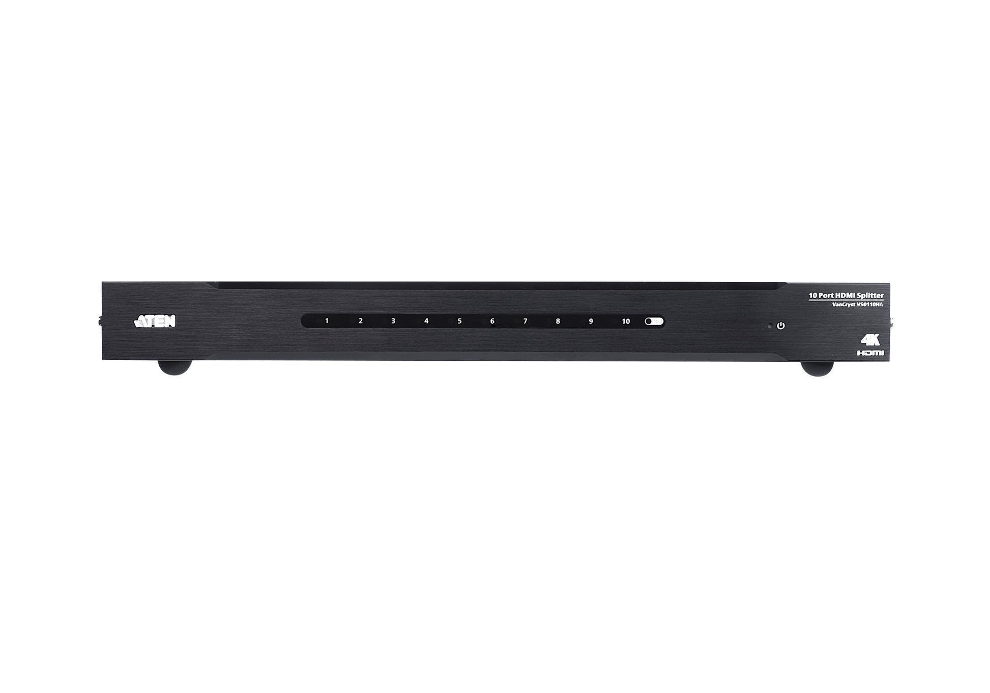 ATEN VS0110HA – HDMI Splitter, 1× HDMI Eingang, 10× HDMI Ausgänge, 4K@60 Hz, 15 m, RS-232, EDID, HDCP 1.4, Schwarz