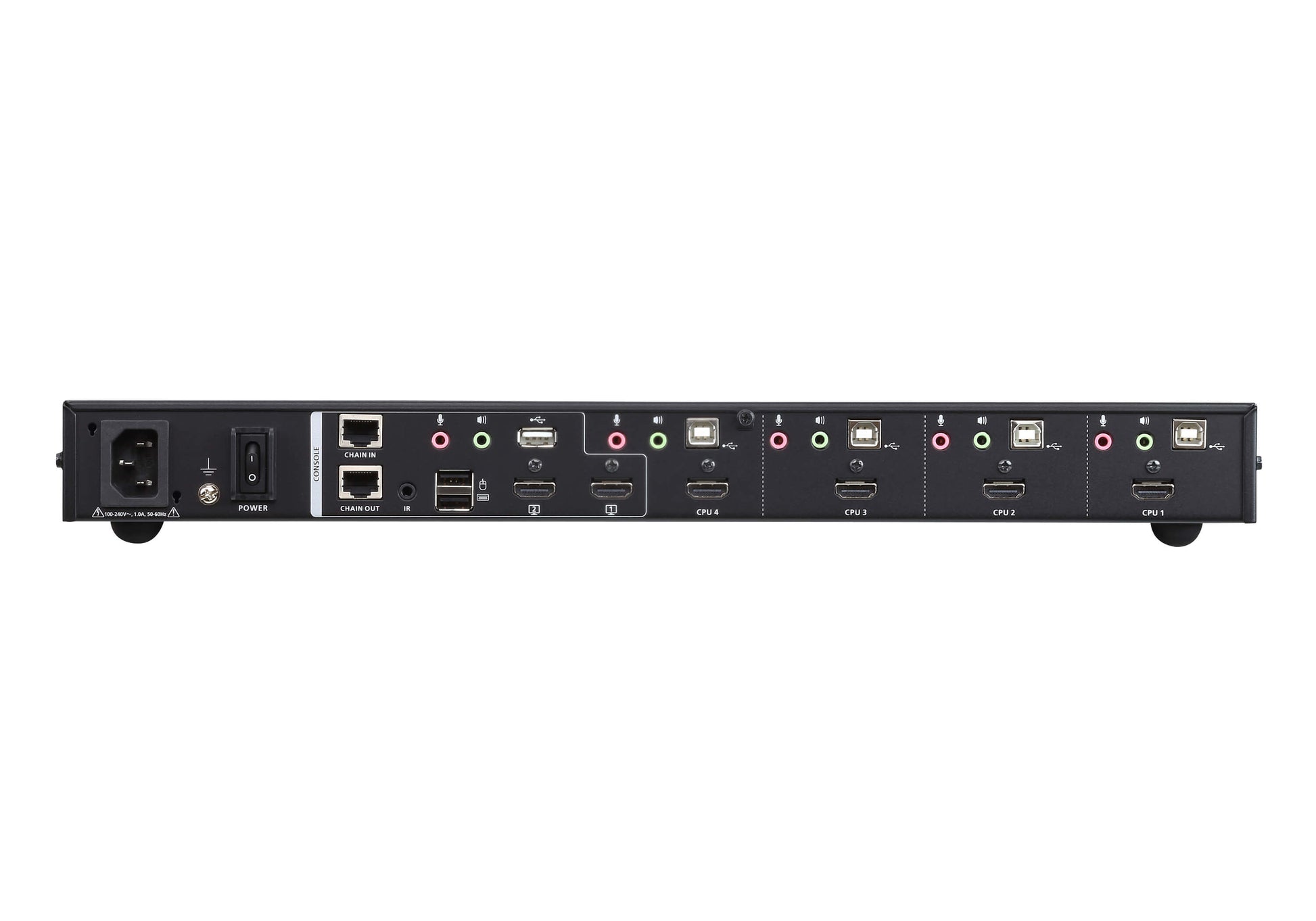 ATEN CM1284 – KVM-Switch – 4-Port, HDMI – 4096 × 2160 @ 30 Hz, Audio
