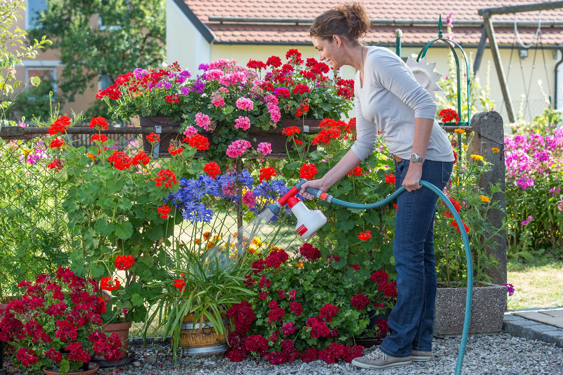 Birchmeier Aquamix 1,25 V Handgartenspritzer – Fassungsvermögen 1250 ml, Max. Druck 5 bar, Kunststoff