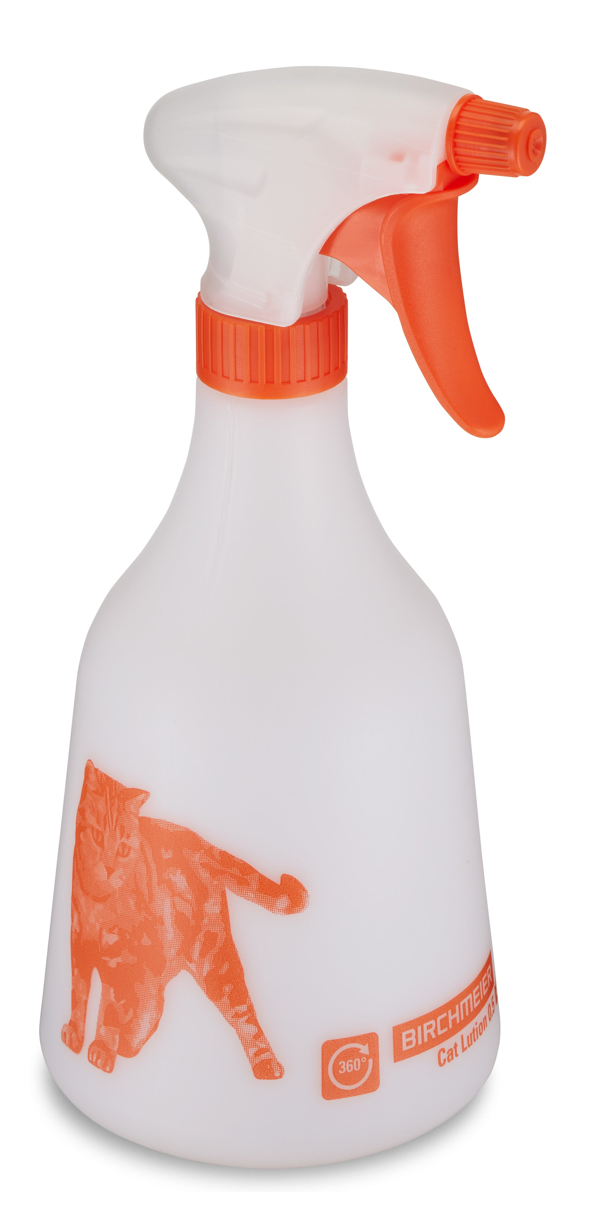 Birchmeier Drucksprüher – 0,5 l – Kunststoff, transparent/weiss/orange, 11,0 × 10,0 × 24,0 cm