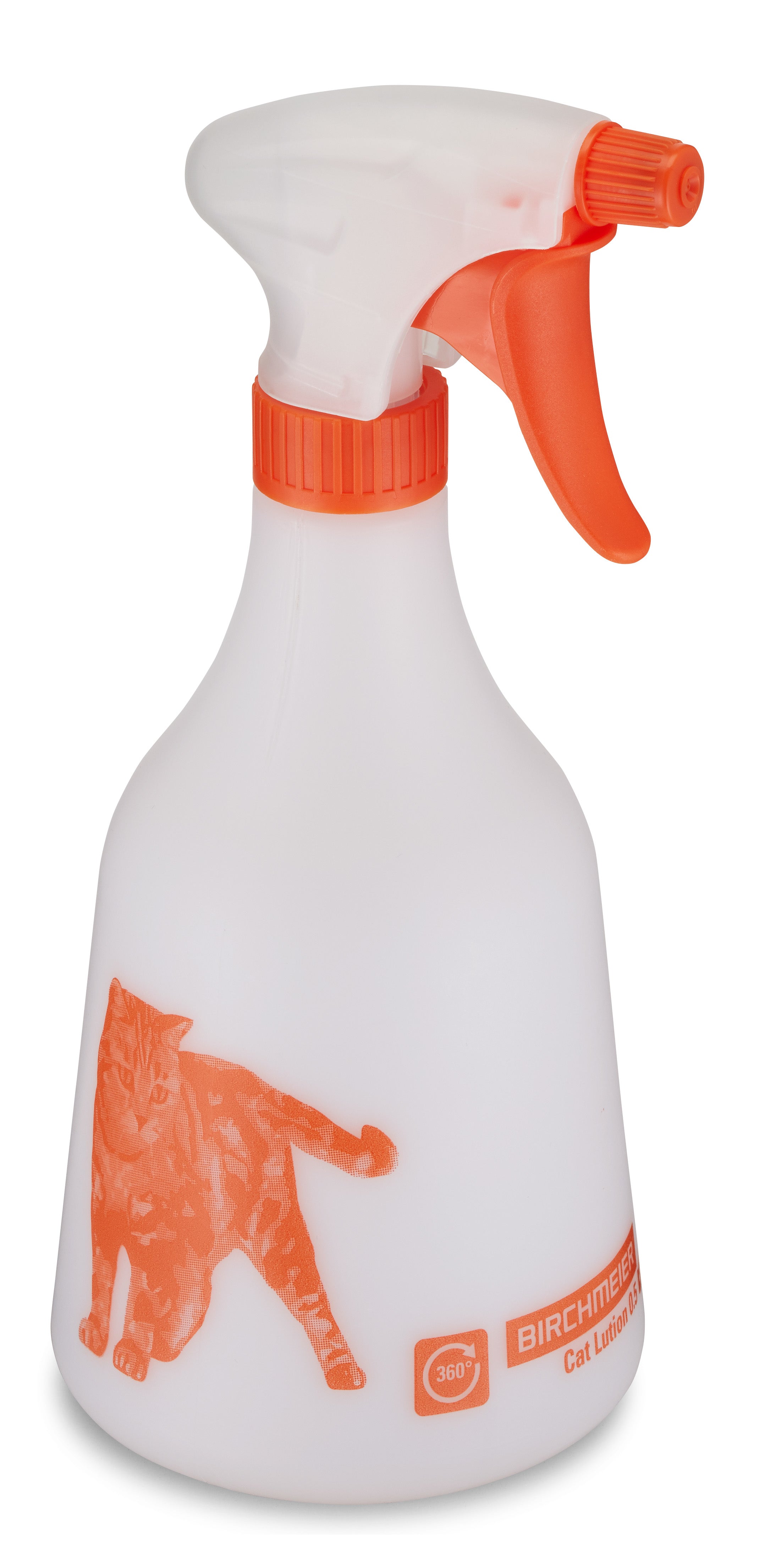 Birchmeier Drucksprüher – 0,5 l – Kunststoff, transparent/weiss/orange, 11,0 × 10,0 × 24,0 cm