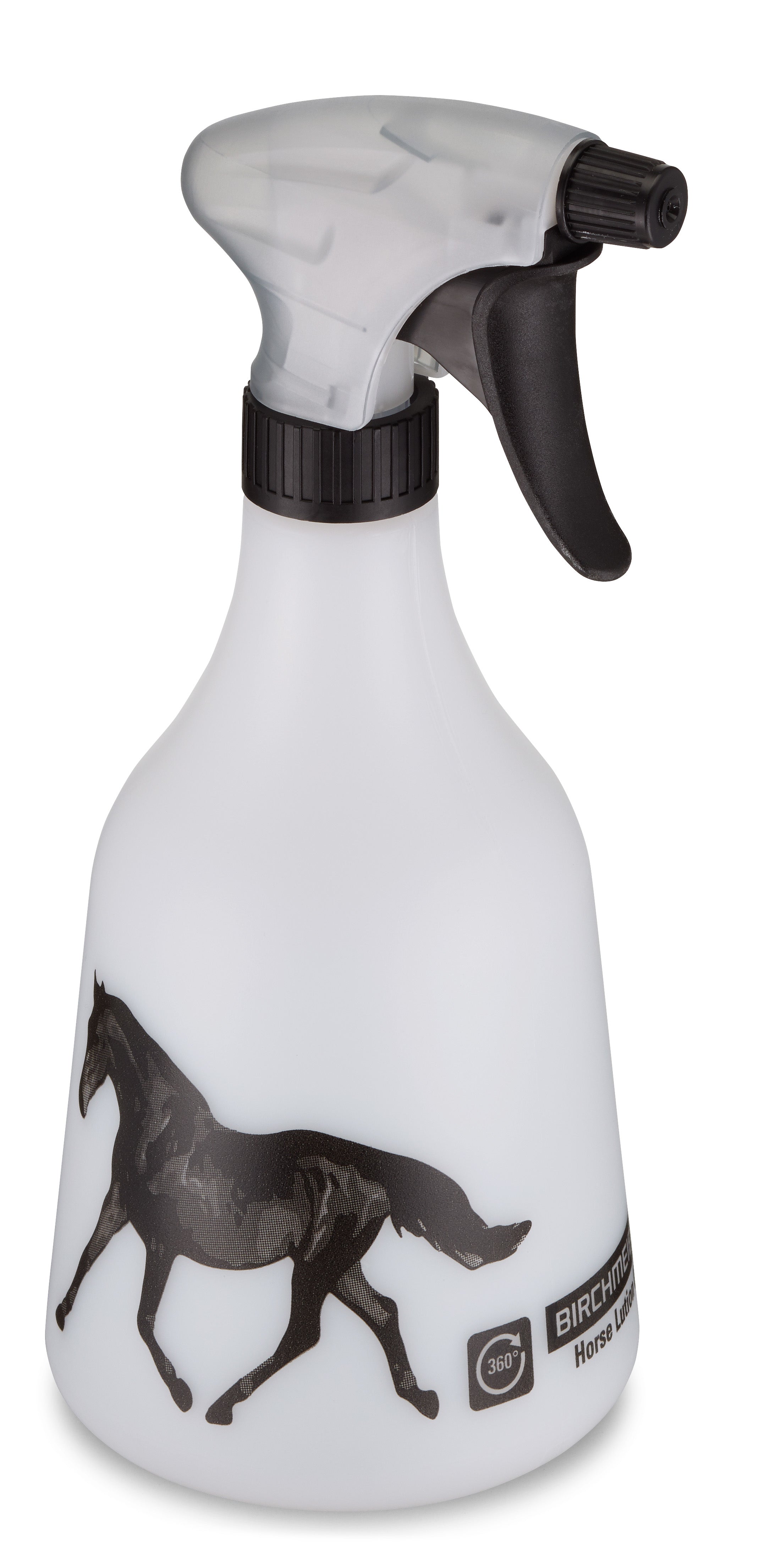 Birchmeier Sprühflasche – 0,5 l – transparent/schwarz/weiss – Kunststoff