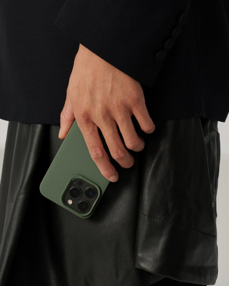 Nudient – Backcover – für Apple iPhone 15 Plus – grün – MagSafe-kompatibel