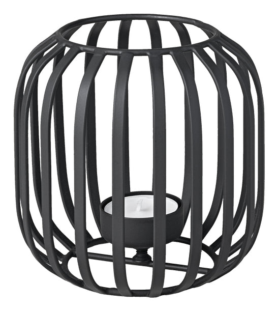Villeroy & Boch Windlicht – Eisen, schwarz – Ø 12,5 × 12,5 cm
