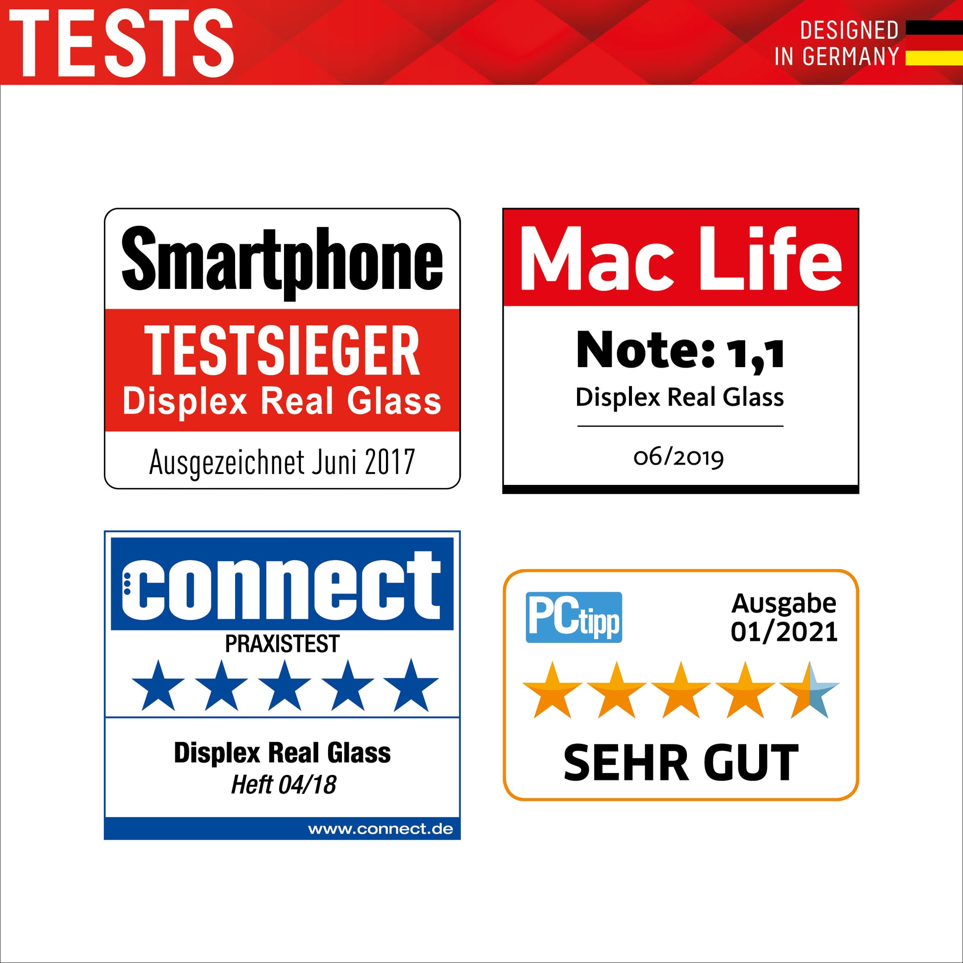 Displex Displayschutz (Panzerglas), 10H – für iPhone 11