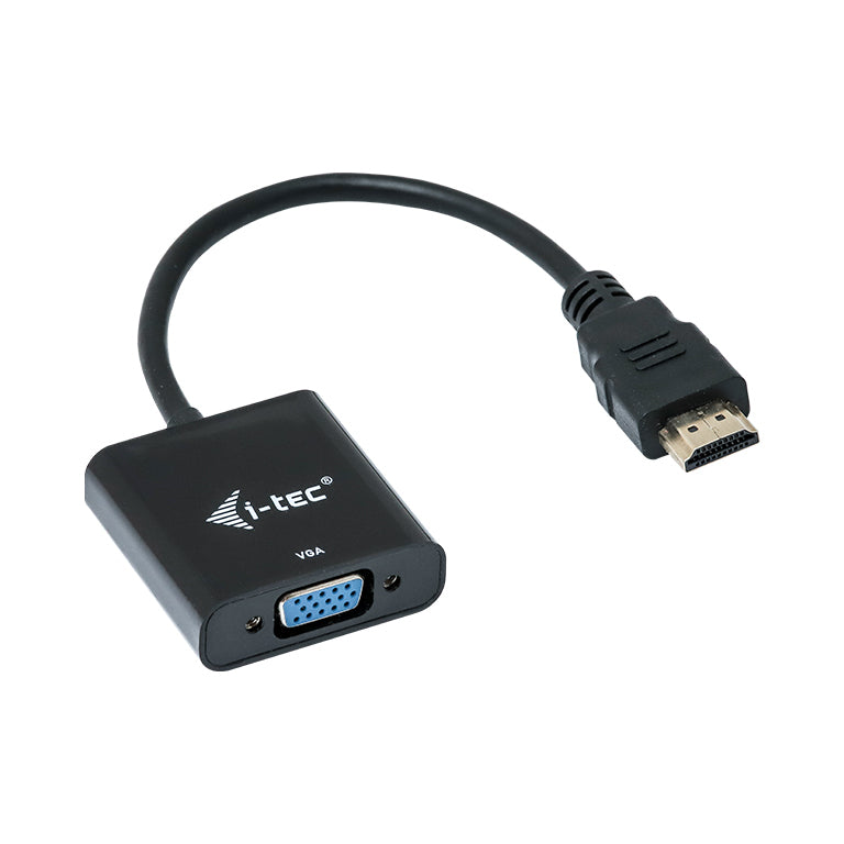 i-tec HDMI auf VGA Adapter, 1920×1080@60 Hz, 15 cm, vergoldet