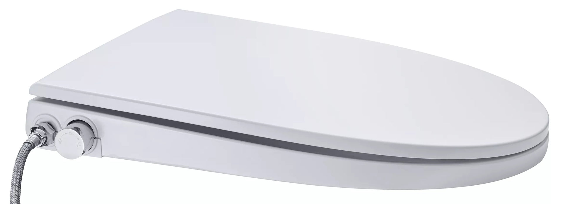 Diaqua Toilettensitz – Duroplast, weiss, verlängert, mit Deckel, Soft-Close, 42–48,3 × 37 cm