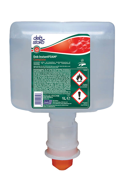 Deb Stoko Händedesinfektionsschaum – Kartusche – 3 × 1 l – für TouchFree-Spender