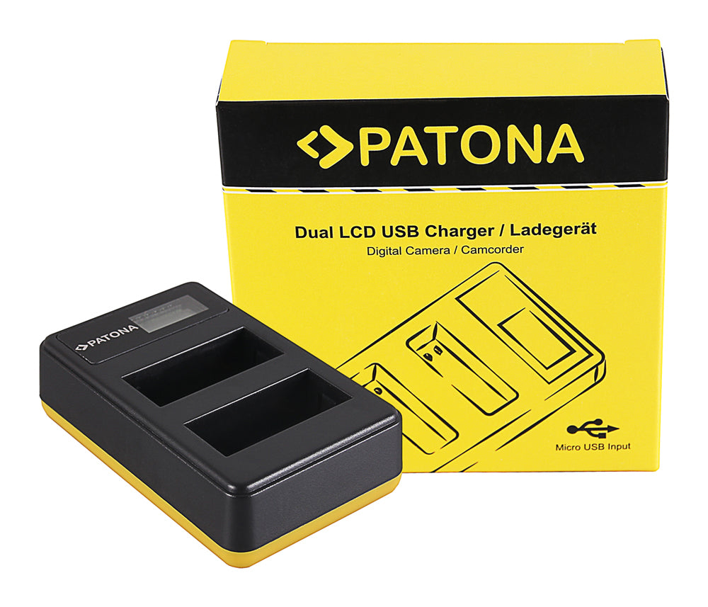 PATONA 181967 Akkulader – für Canon LP-E8 – 2-fach, USB