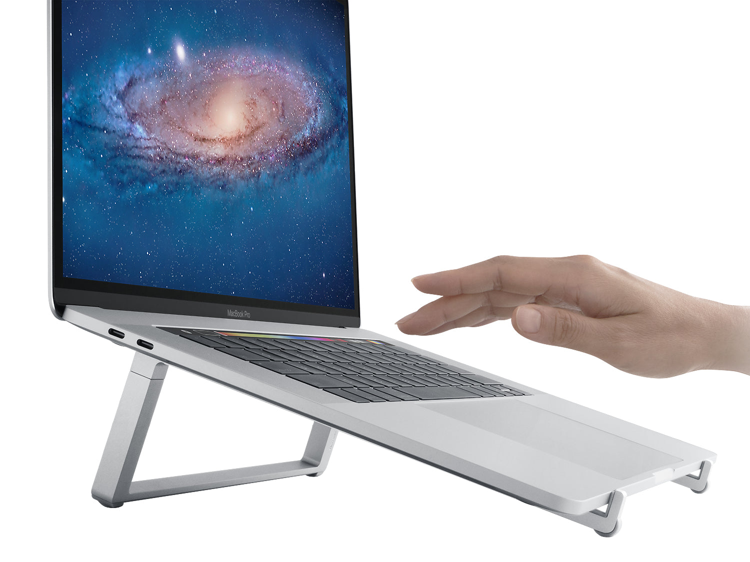 Rain Design Laptop-Ständer – für Laptops, faltbar, Aluminium – Silber