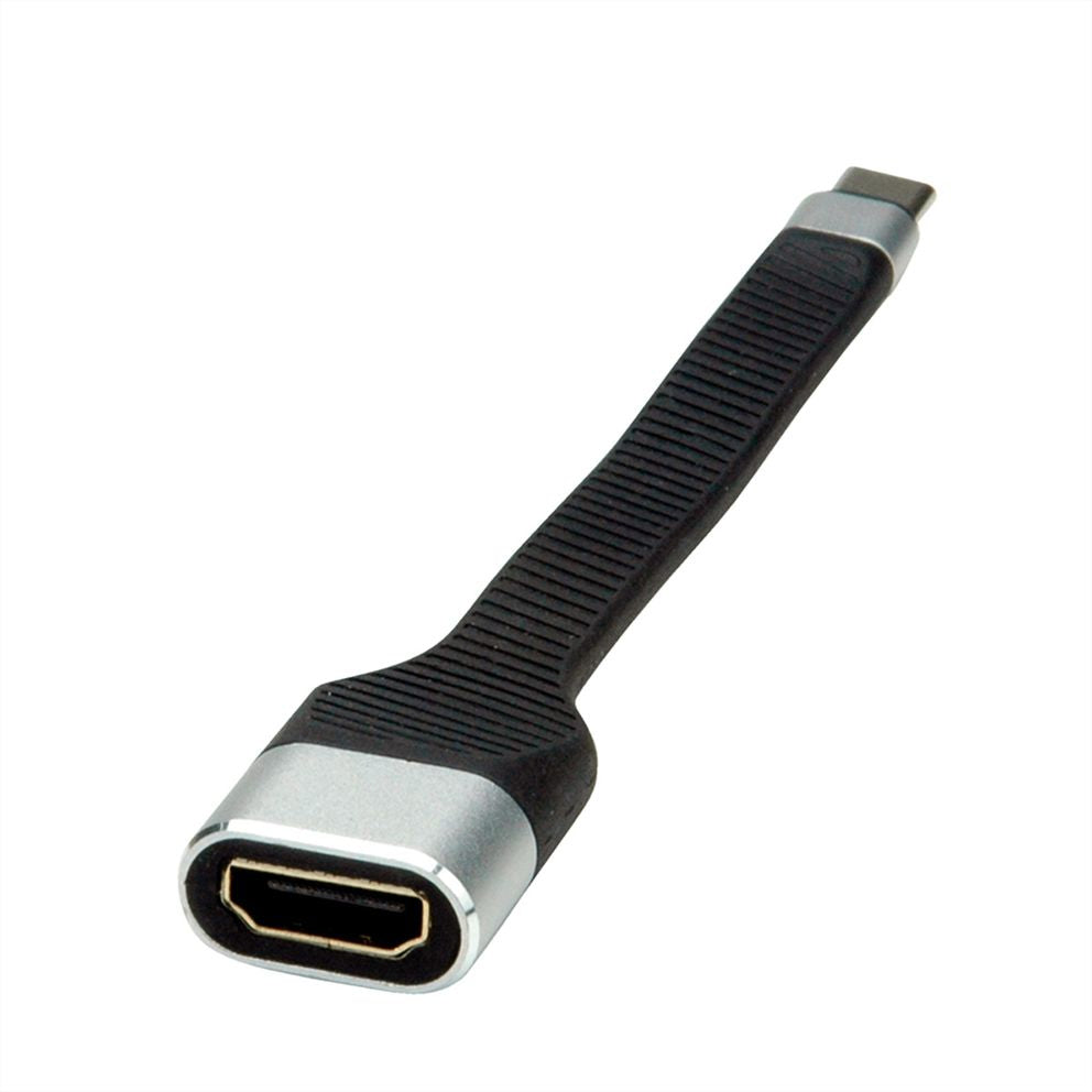 ROLINE USB-C zu HDMI Adapter – 4K (3840 × 2160) @ 60 Hz, 0,13 m – für Geräte mit USB-C (DP Alt Mode)