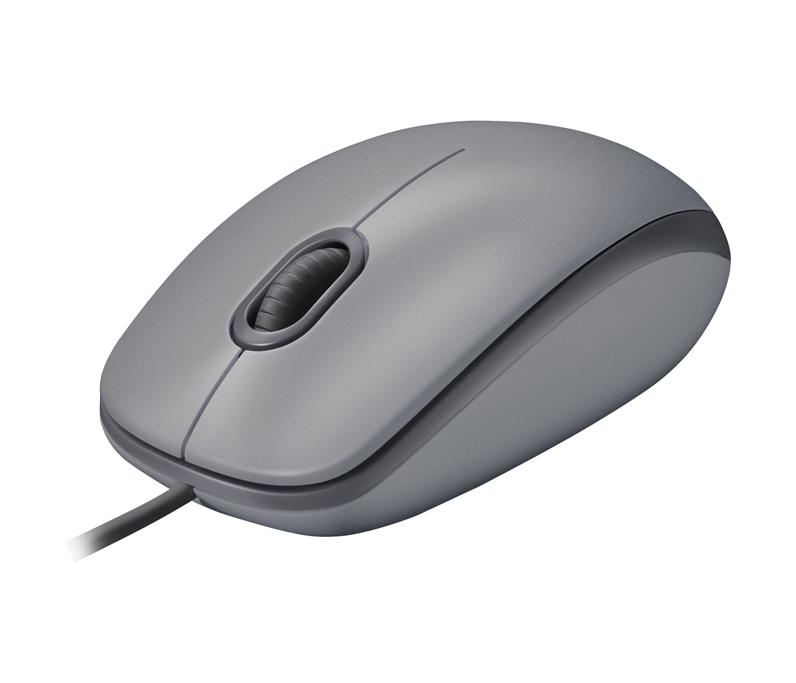 Logitech M110 Silent – Maus – Kabelgebunden (USB‑A), beidhändig, Graphit