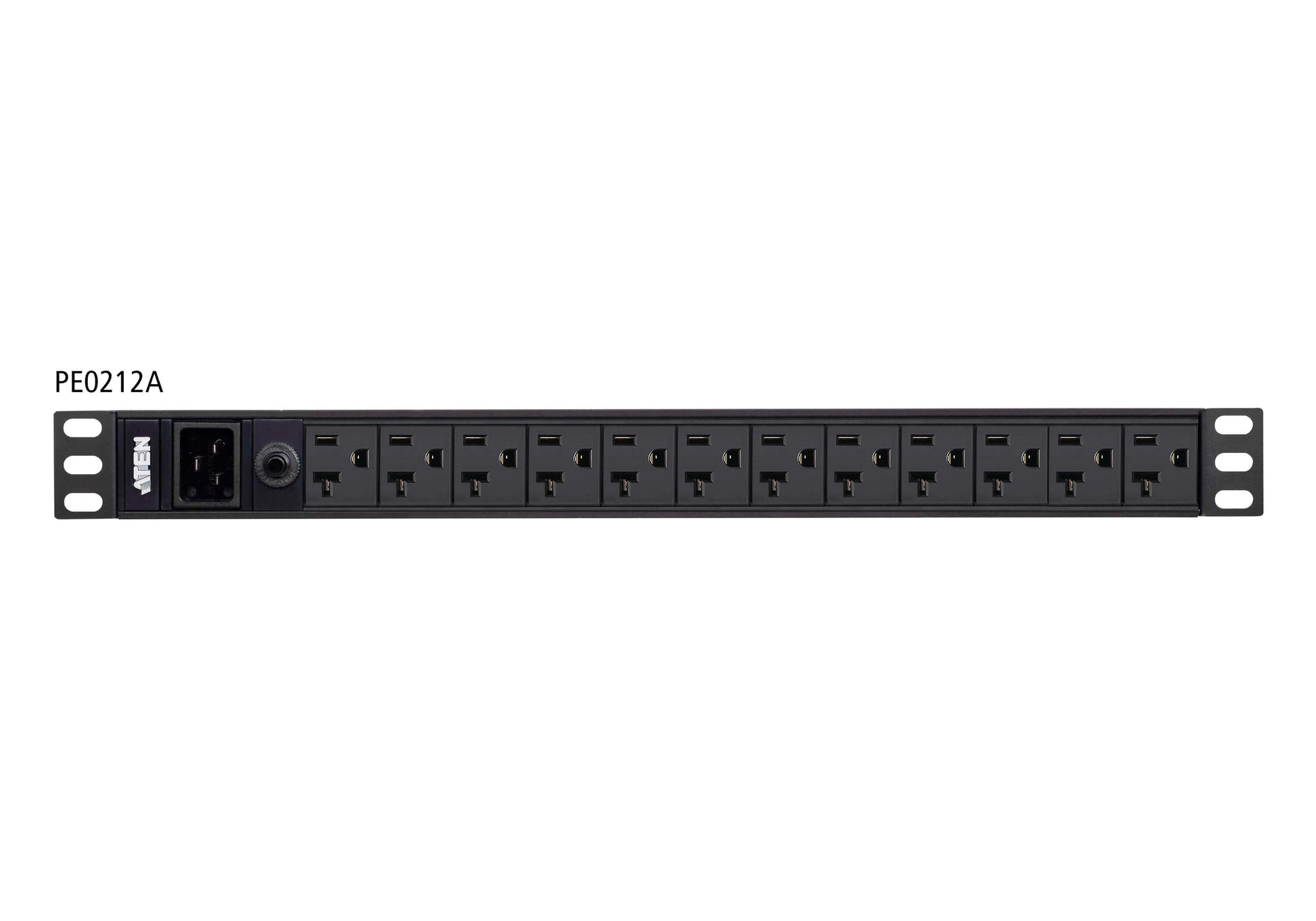 ATEN 12Port Basic PDU 3840 VA – 16 A, 1U Rack – C13×12, Eingang IEC C20 – schwarz