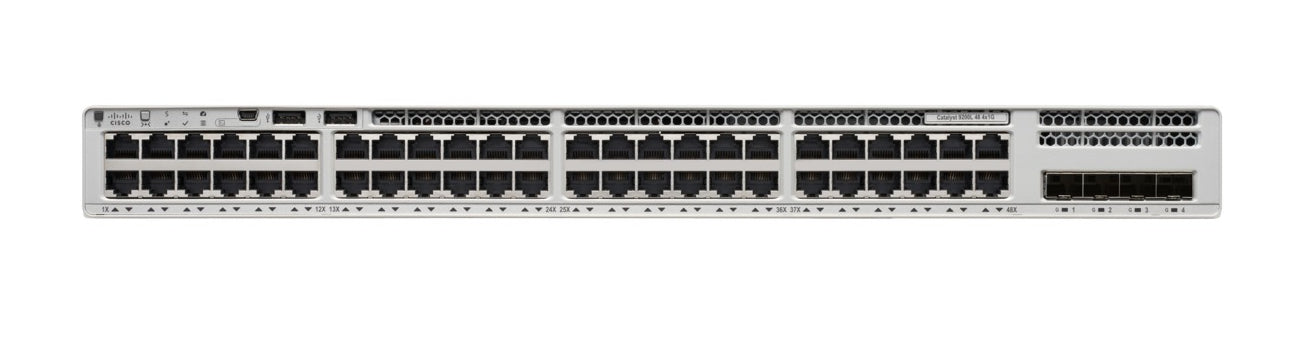 Cisco Catalyst 9200L – Managed Switch – 48×10G, 4×10G SFP+, L3, 1U